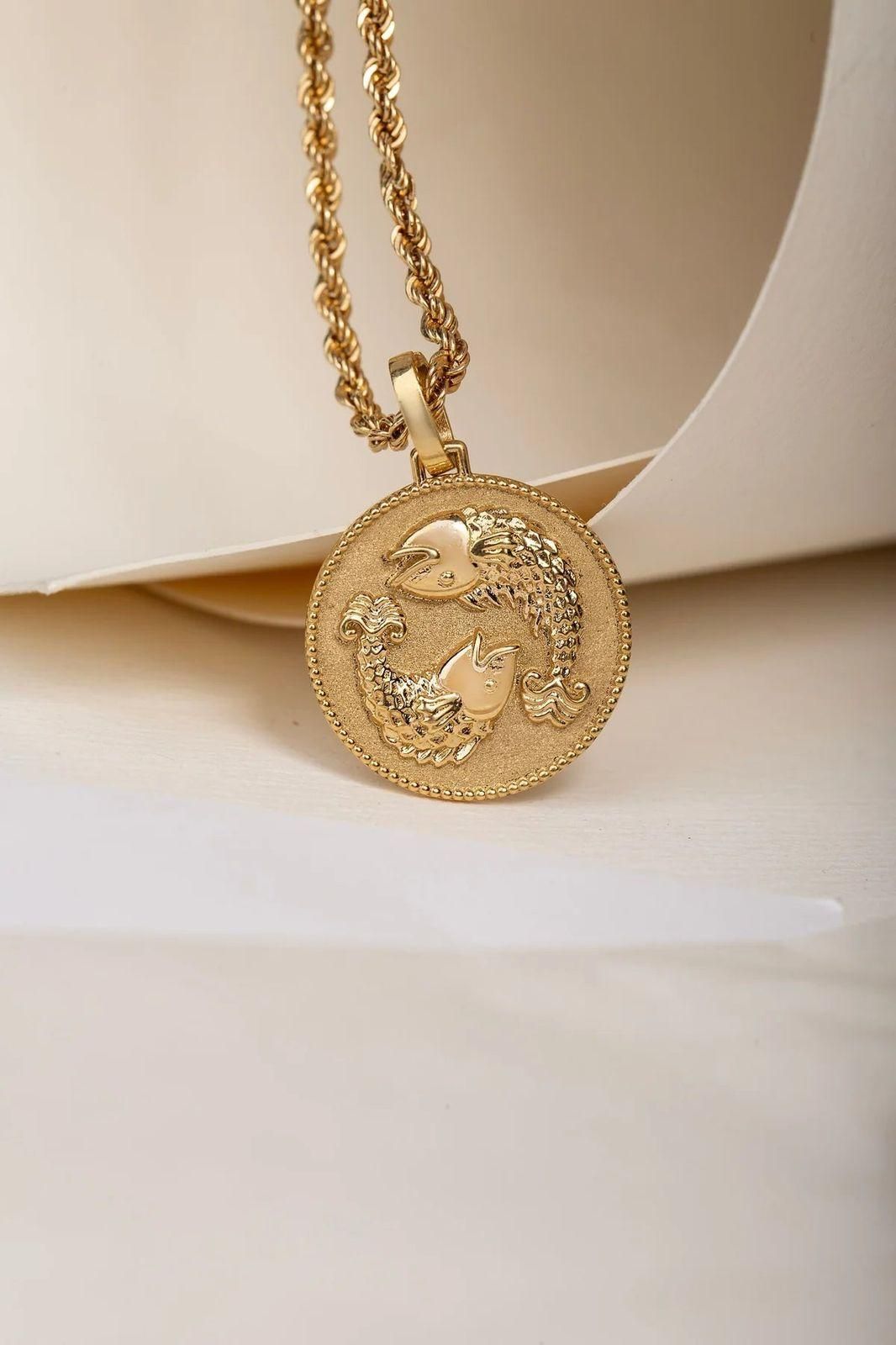Gold-Plated YOUR Zodiac Necklace - Stylish Astrology Pendant
