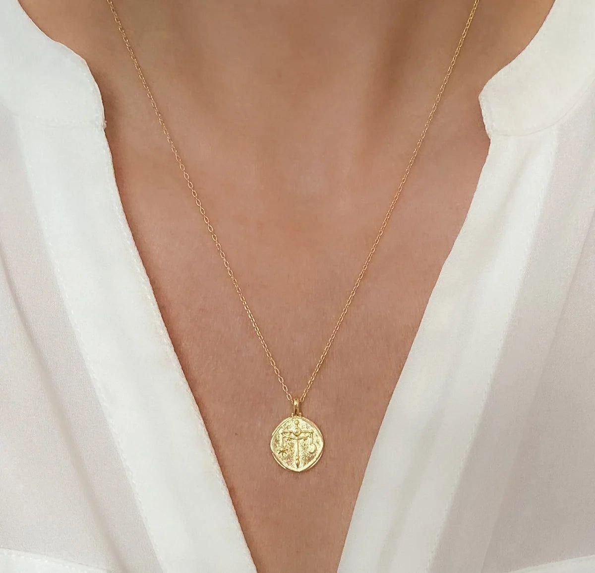 Gold-Plated YOUR Zodiac Necklace - Stylish Astrology Pendant