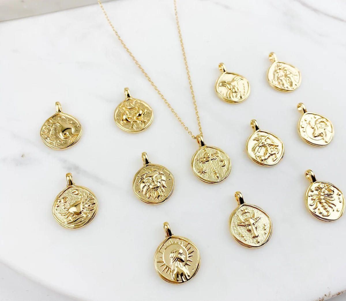 Gold-Plated YOUR Zodiac Necklace - Stylish Astrology Pendant
