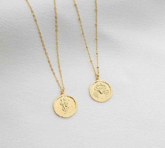 Gold-Plated YOUR Zodiac Necklace - Stylish Astrology Pendant