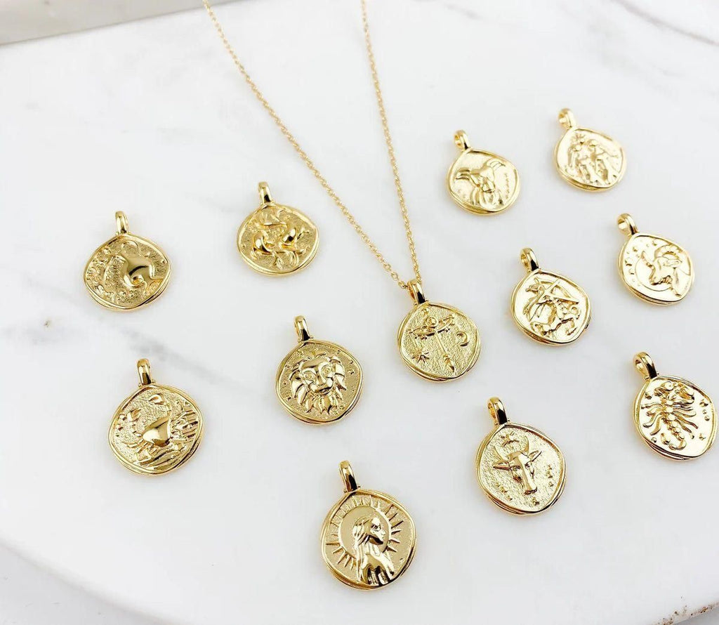 Gold-Plated YOUR Zodiac Necklace - Stylish Astrology Pendant
