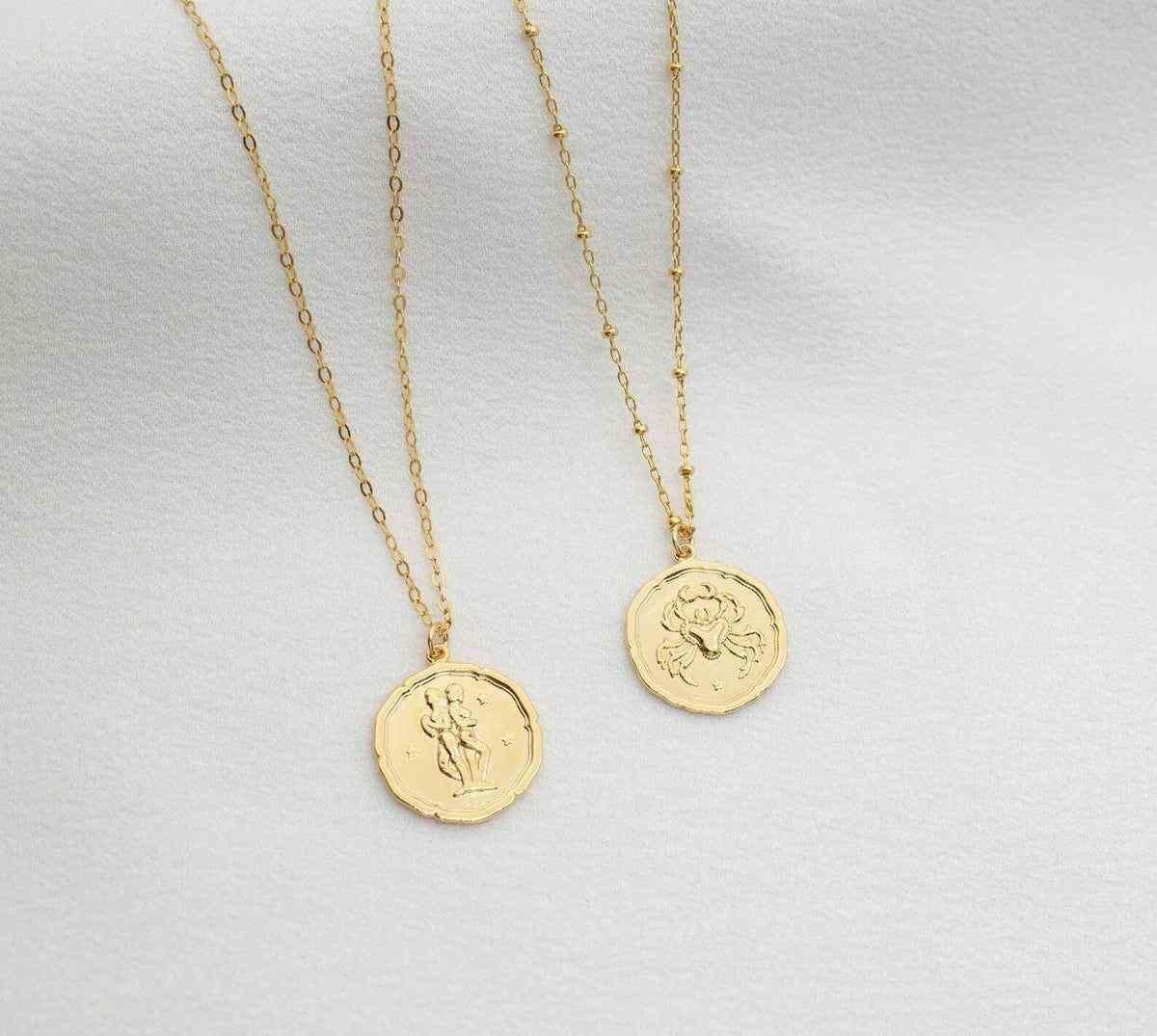 Gold-Plated YOUR Zodiac Necklace - Stylish Astrology Pendant
